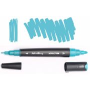 Маркер акрил. Fat&Skinny Viridian green двусторонний