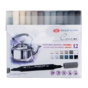 Набор спирт. маркеров Сонет «Графика» 12шт