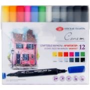 Набор спирт. маркеров Сонет Twin Brush «Архитектор» 12шт