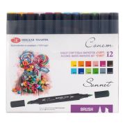 Набор спирт. маркеров Сонет Twin Brush «Старт» 12шт